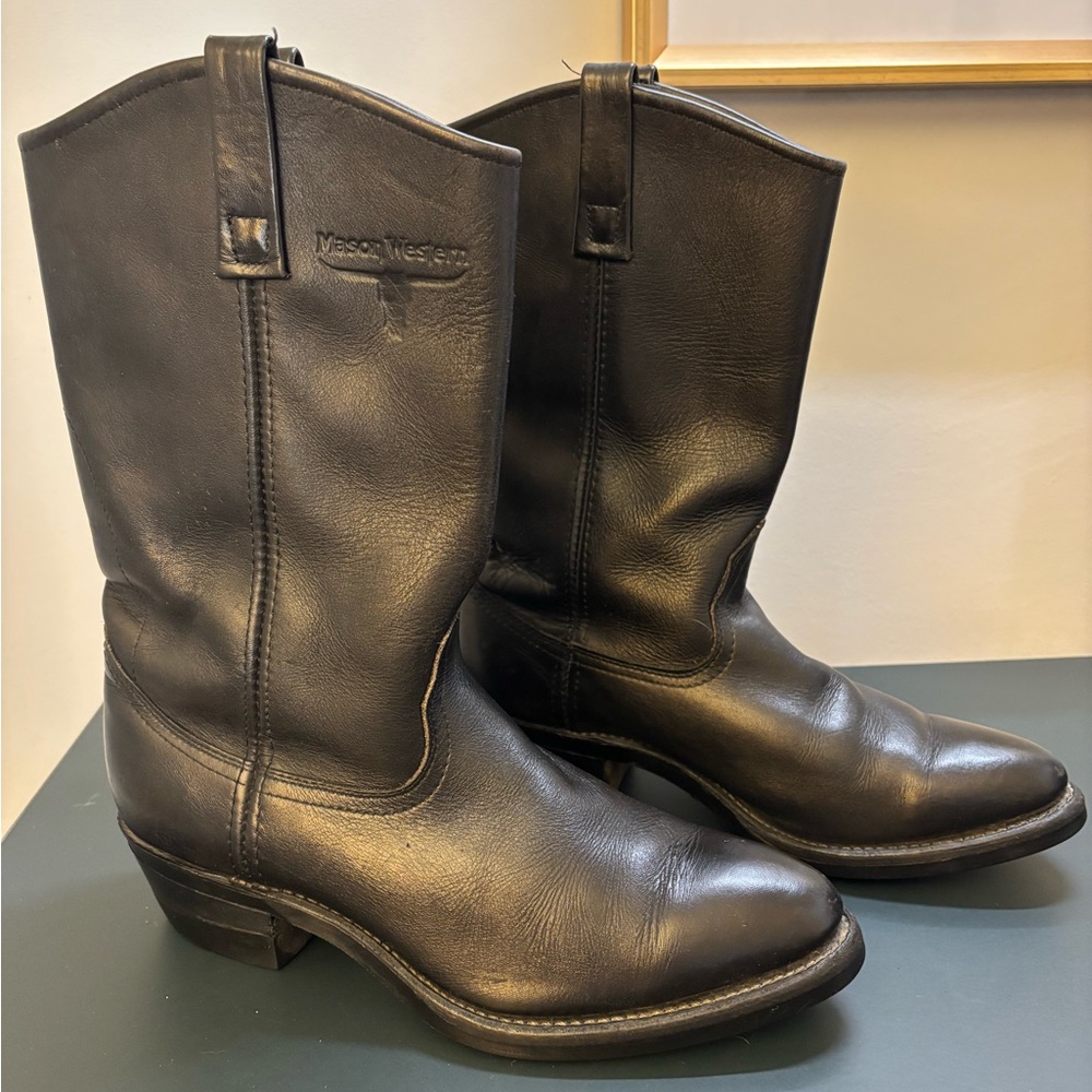 Vintage Mason Western Leather Cowboy Boots Men’s 8/Women’s 10